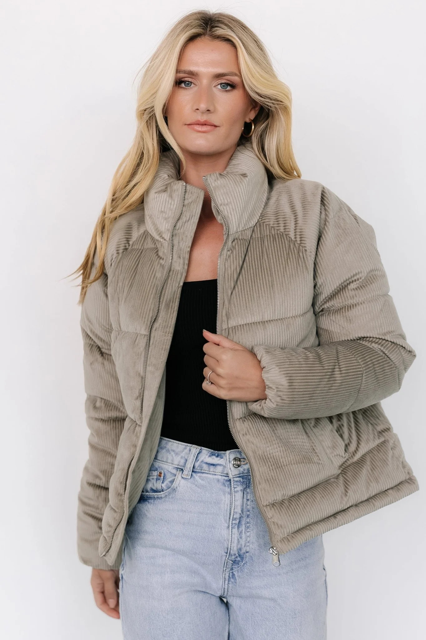 Holden Corduroy Puffer Jacket | Dusty Sage | Baltic Born
