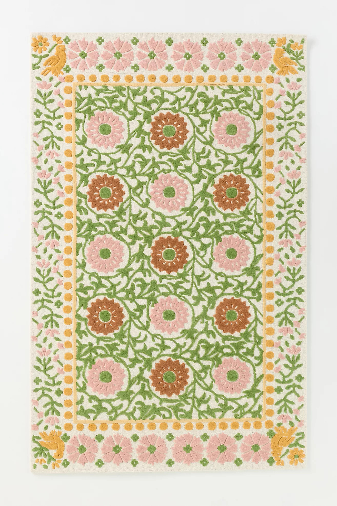 Ellen Merchant Tufted Wool Suzani Rug | Anthropologie (US)