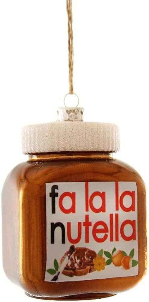 Cody Foster Cody Foster FA La Hazelnut Spread Faux Food Jar Glass Christmas Ornament, Multi | Amazon (US)