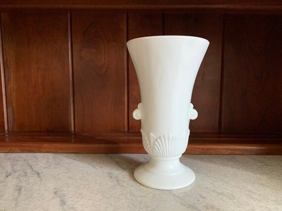 Vintage Vitrock Anchor Hocking Milk Glass Vase Vintage White | Etsy | Etsy (US)