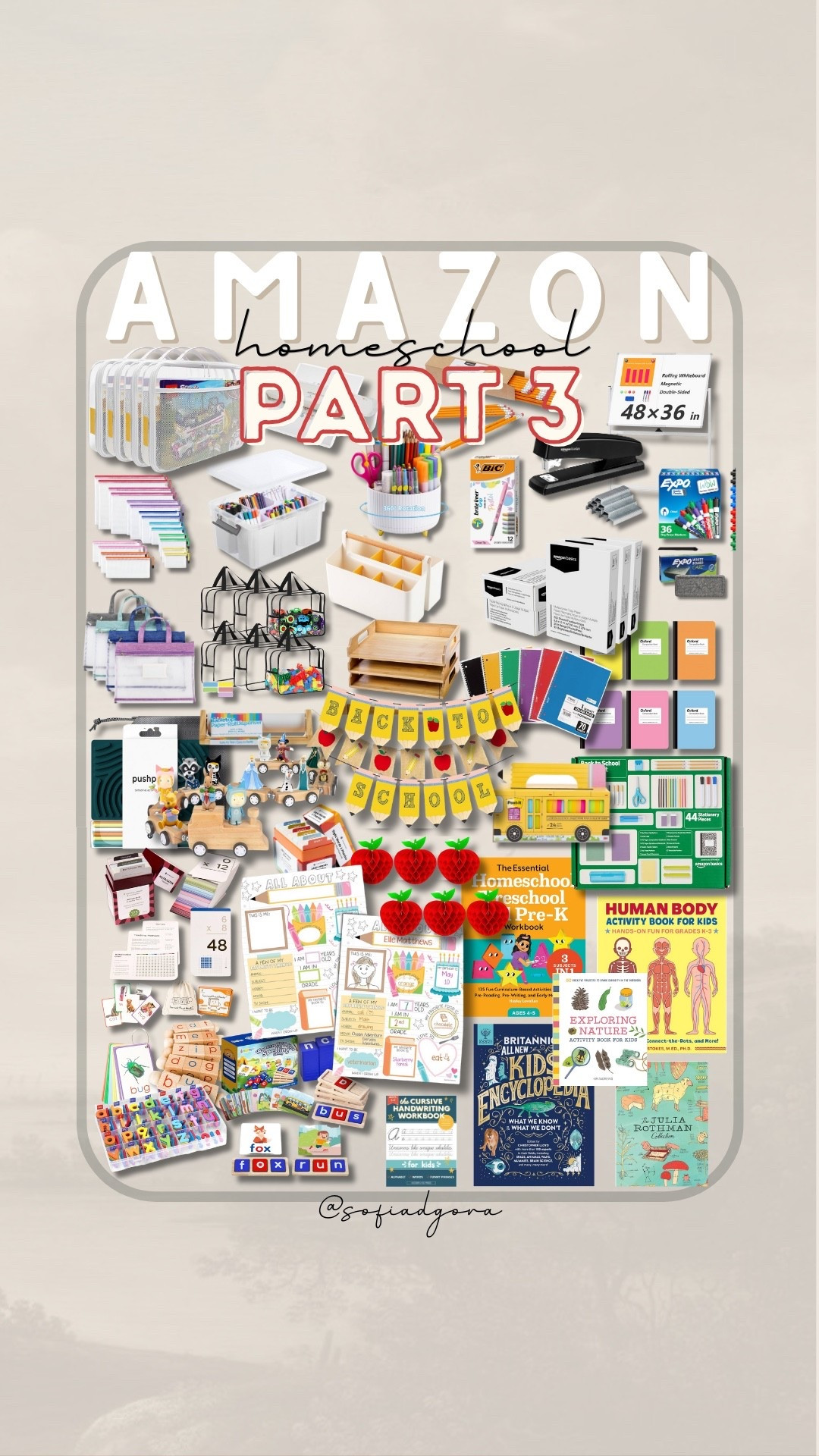 Part 3 - ✨ Amazon Back to School Finds for Homeschool Moms ✨ Homeschooling doesn’t have to feel overwhelming—these Amazon homeschool supplies and organization tools keep our classroom running smoothly every day. From front-facing bookshelves, whiteboards, and daily organizers to hands-on learning kits and workbooks, these finds make it easy to stay prepared. 📖 Educational books & encyclopedias 📝 Writing + art supplies for every subject 📦 Storage bins + pouches to stay organized 🎨 Creative activities & learning tools Shop all of my Amazon back-to-school homeschool favorites here—perfect for moms setting up a learning space at home! #AmazonFinds #HomeschoolEssentials #BacktoSchoolOrganization #LTKHomeSchool #HomeschoolLife #AmazonSchoolSupplies

#LTKKids#LTKSeasonal#LTKKids