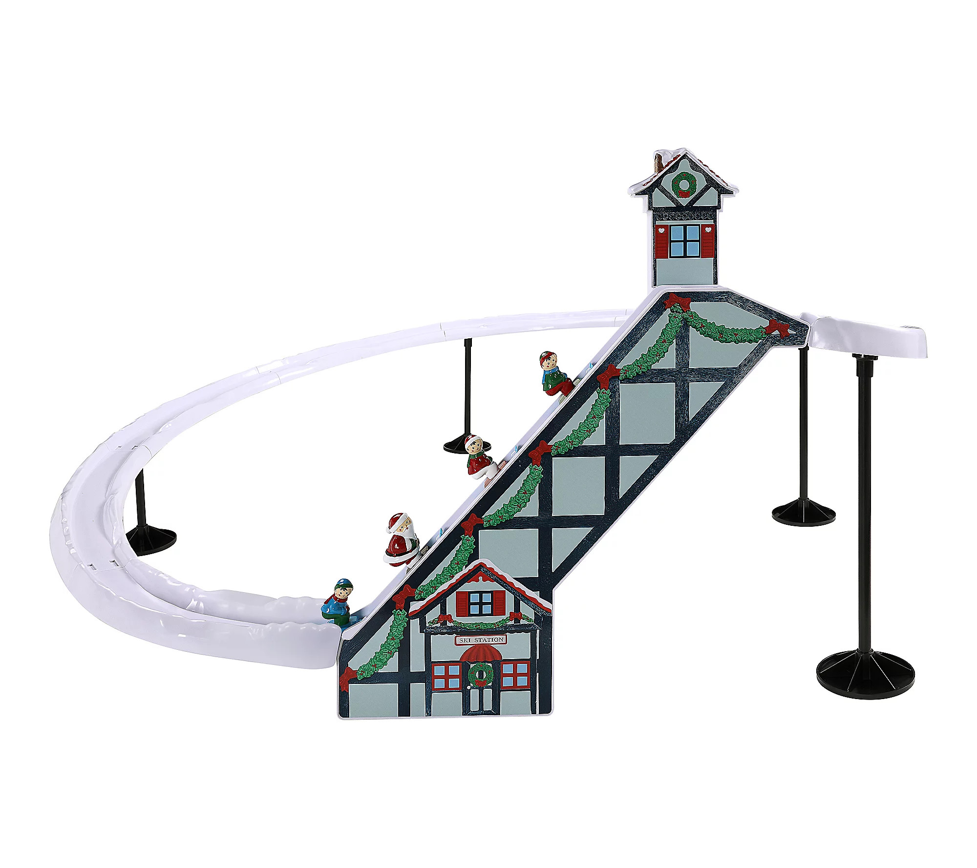 Mr. Christmas 47in Animated & Musical Santa's S ki Slope | QVC