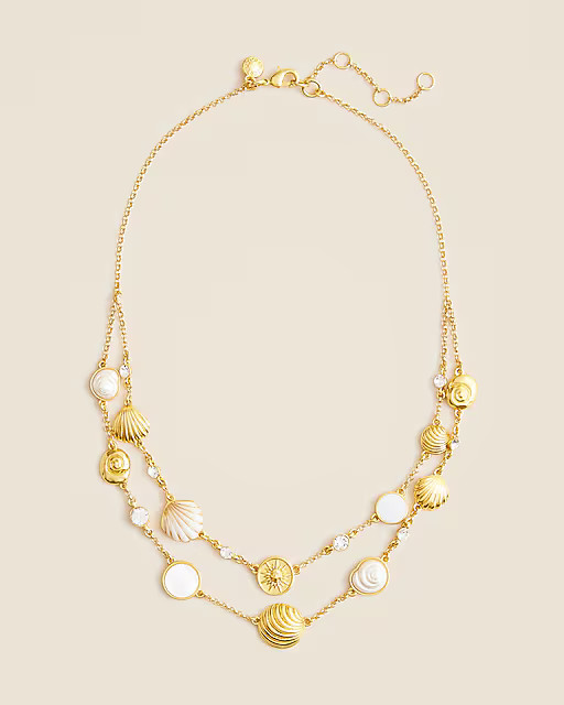 Layered sun charm necklace | J. Crew US