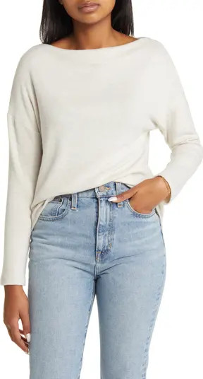 Boat Neck Long Sleeve Top | Nordstrom