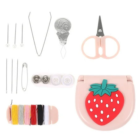 Raindrops 1 Set Mini Sewing Kit Travel Size Pink Sewing Products for Professionals and Enthusiasts | Walmart (US)