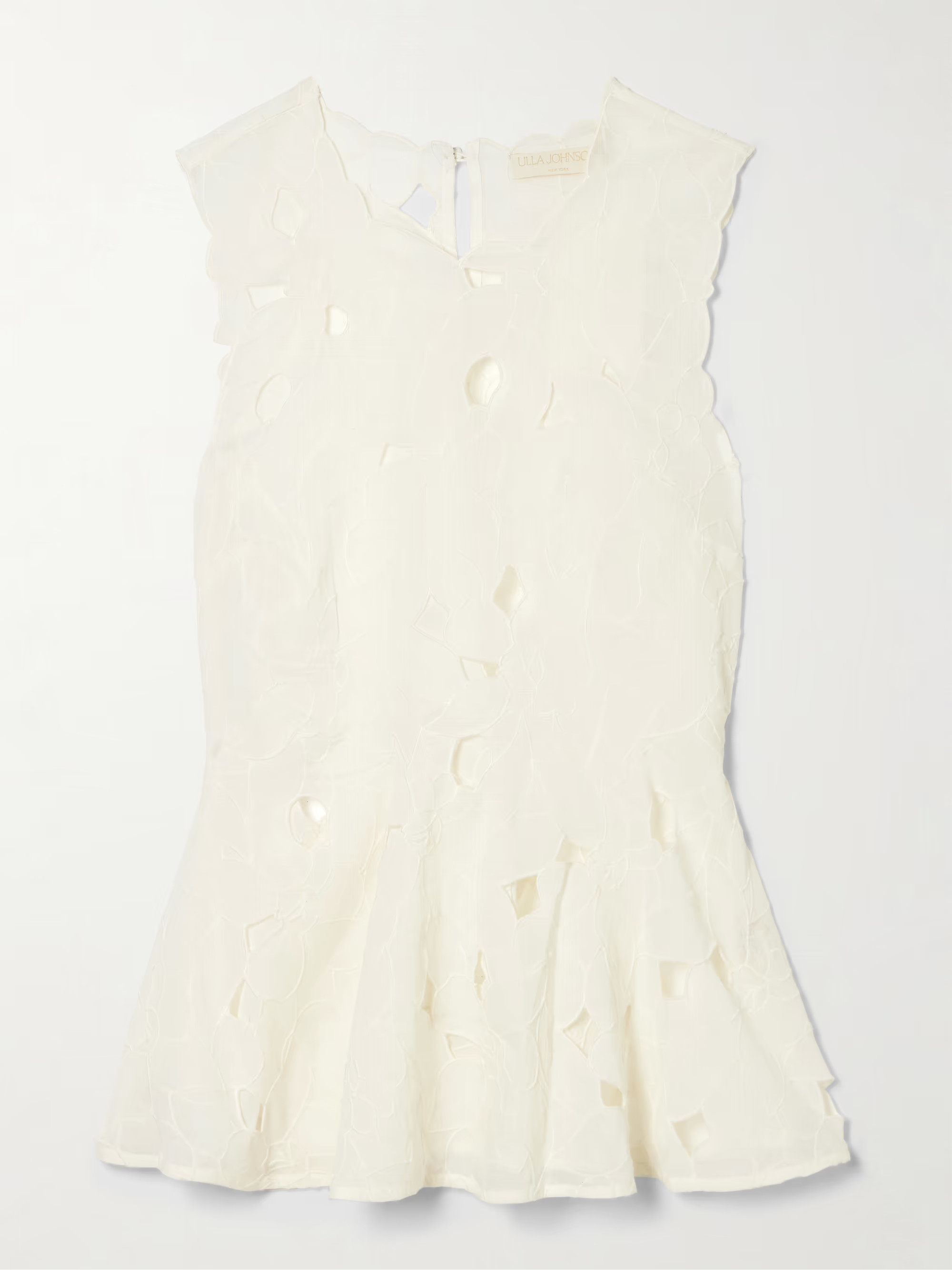 Ali cutout embroidered cotton-voile top | NET-A-PORTER (US)