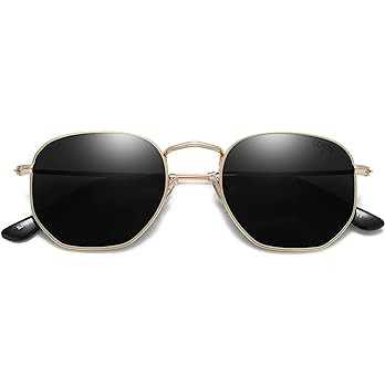 SOJOS Small Square Polarized Sunglasses for Men and Women Polygon Mirrored Lens SJ1072 | Amazon (US)