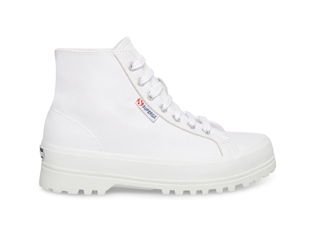 2341 ALPINA NAPPA WHITE LEATHER | Superga (US)