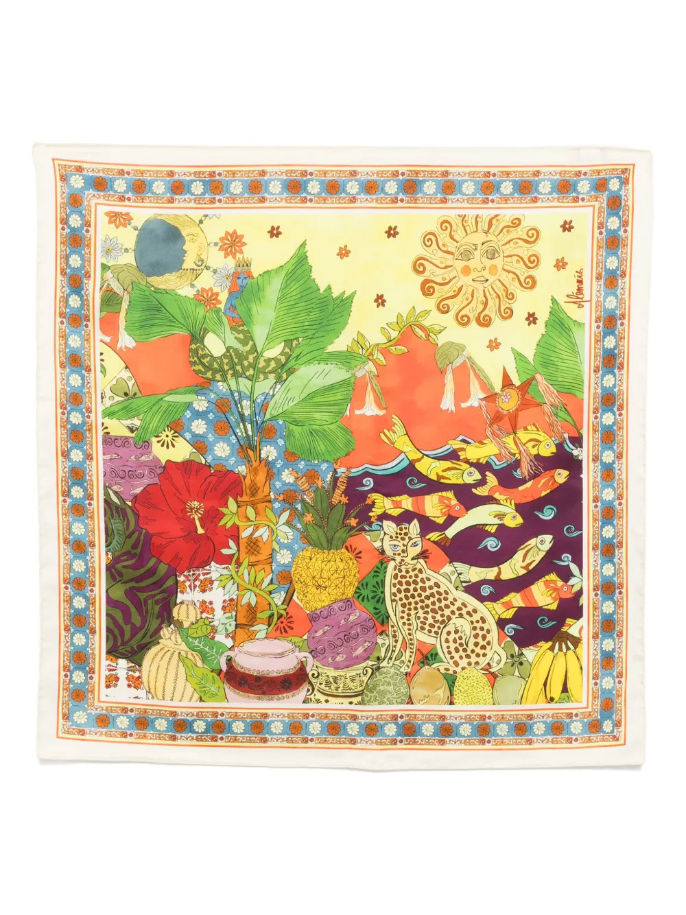 ALEMAIS Tiger Scarf | Yellow | FARFETCH | Farfetch Global