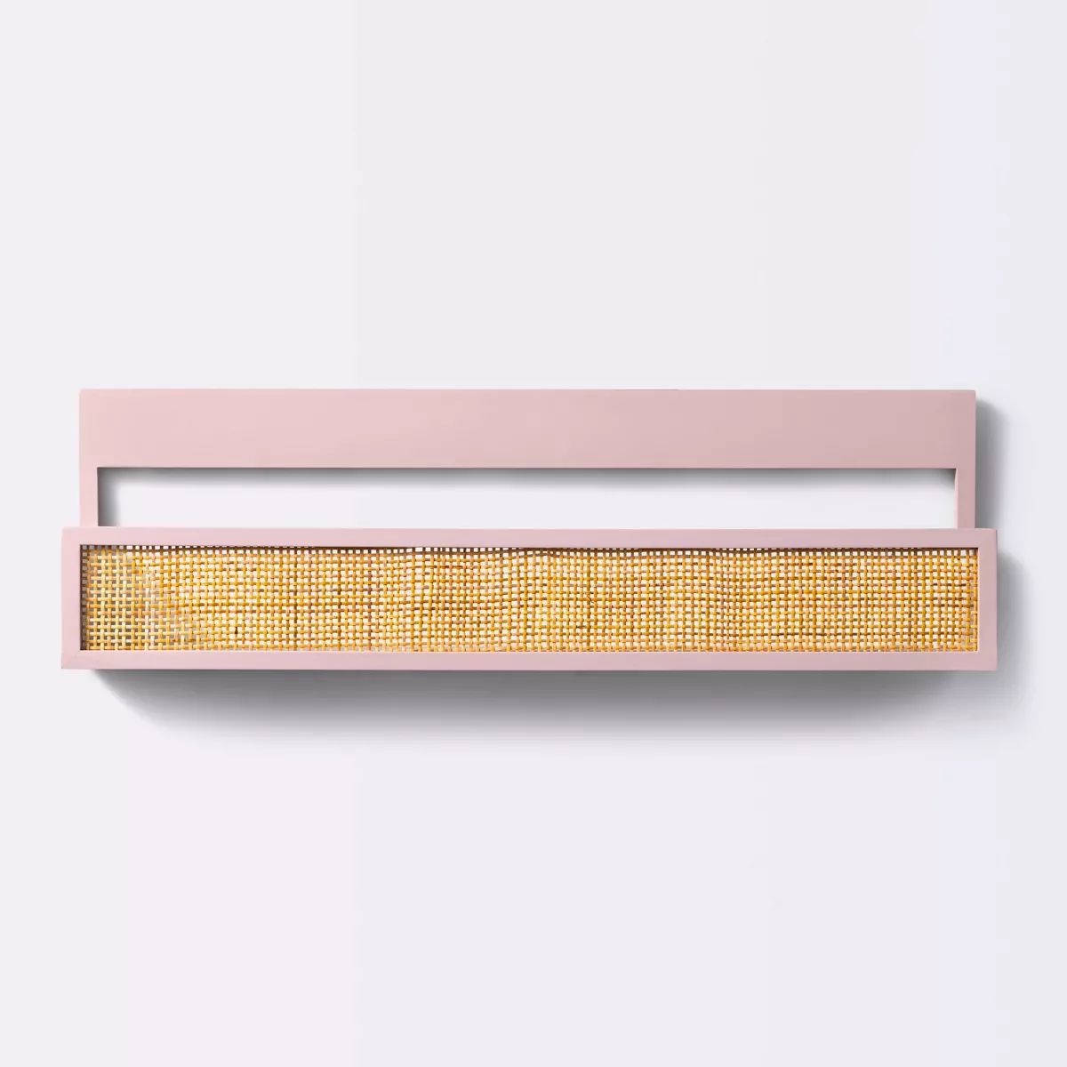 Woven Backless Book Nook Decorative Wall Shelf - Pink - Cloud Island™ | Target