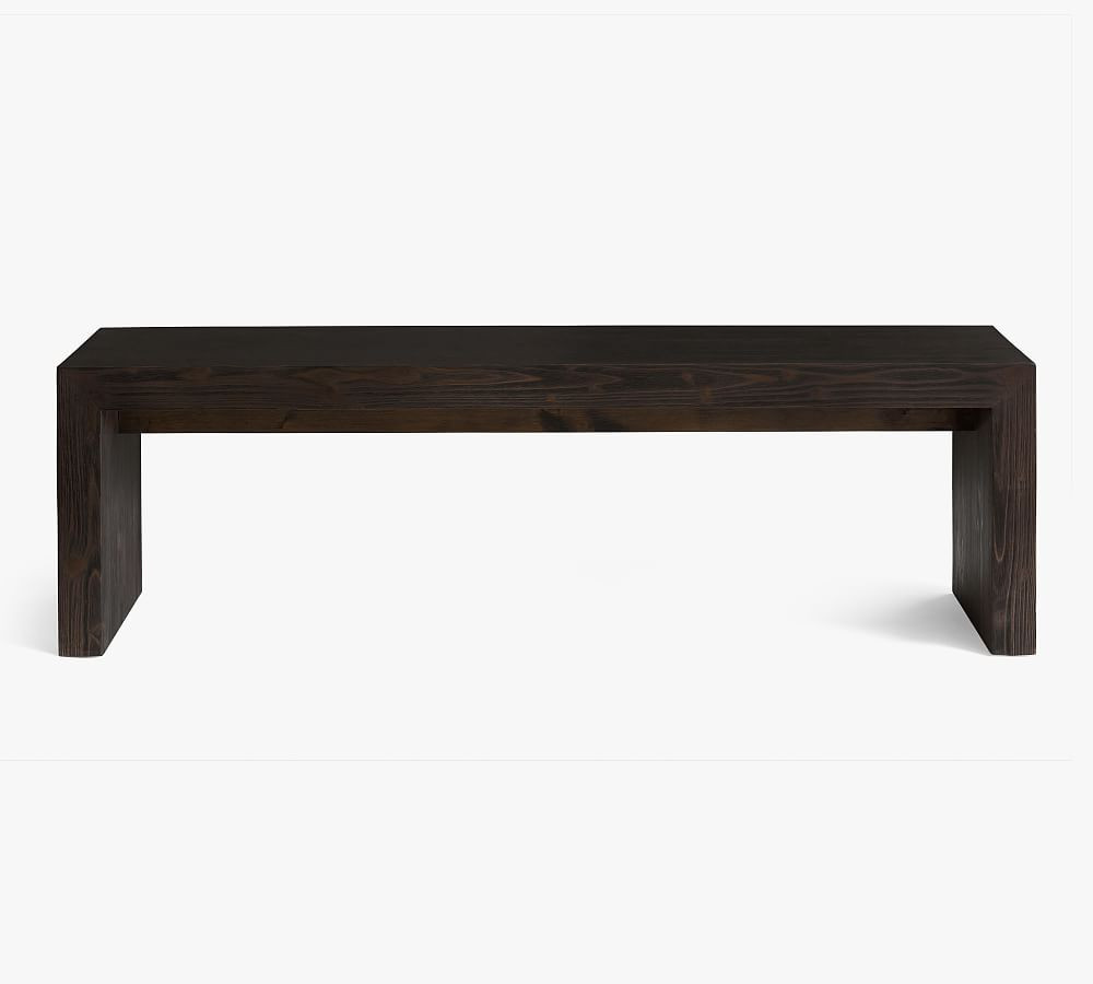 Folsom Dining Bench, Charcoal | Pottery Barn (US)