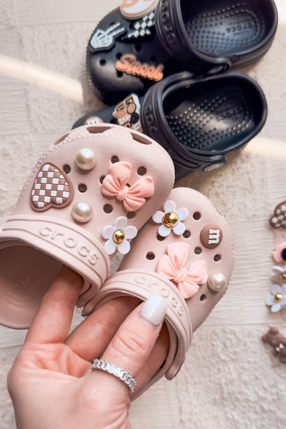 Cute Crocs Girly Jibbitz For Crocs Cute Pom Croc Charms Set For