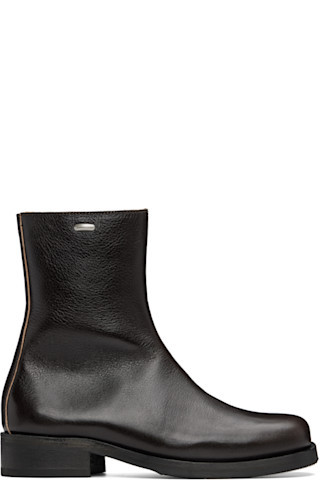 Brown Camion Boots | SSENSE