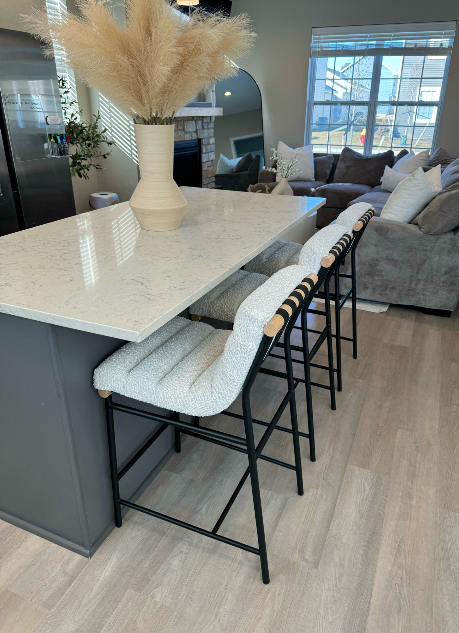 In LOVE with these counter stools! 😍 They match perfect with my dining chairs too! Both are linked below 🤍

#LTKhome