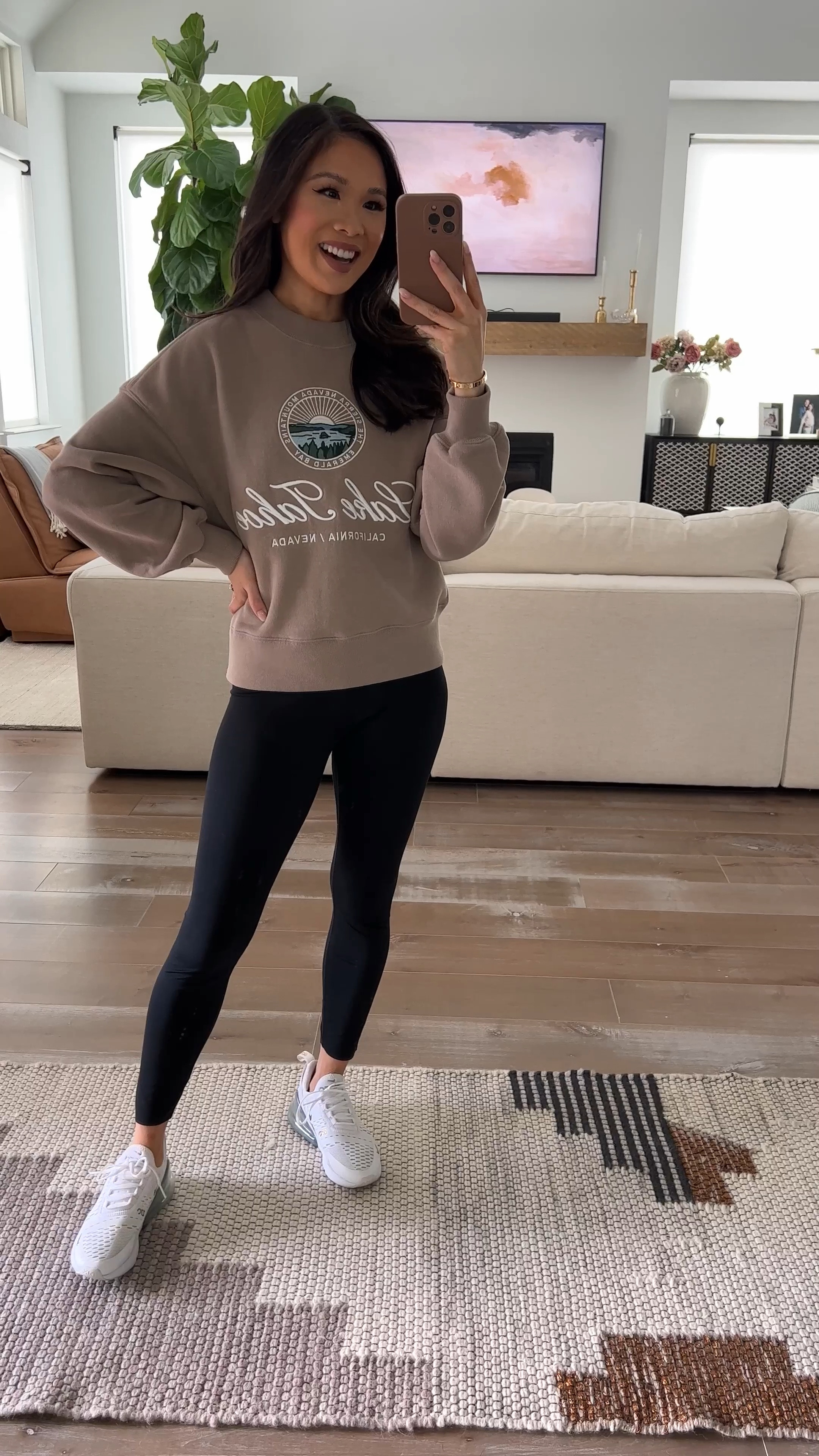 Love this sweatshirt for a cozy fall outfit! Super comfy, I love the fit and it’s flattering on. Paired it with leggings but could also be worn with jeans 

#LTKstyletip #LTKSeasonal