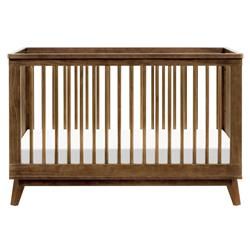 Babyletto Scoot Walnut 3 in 1 Convertible Crib with Toddler Bed Conversion Kit | Kathy Kuo Home