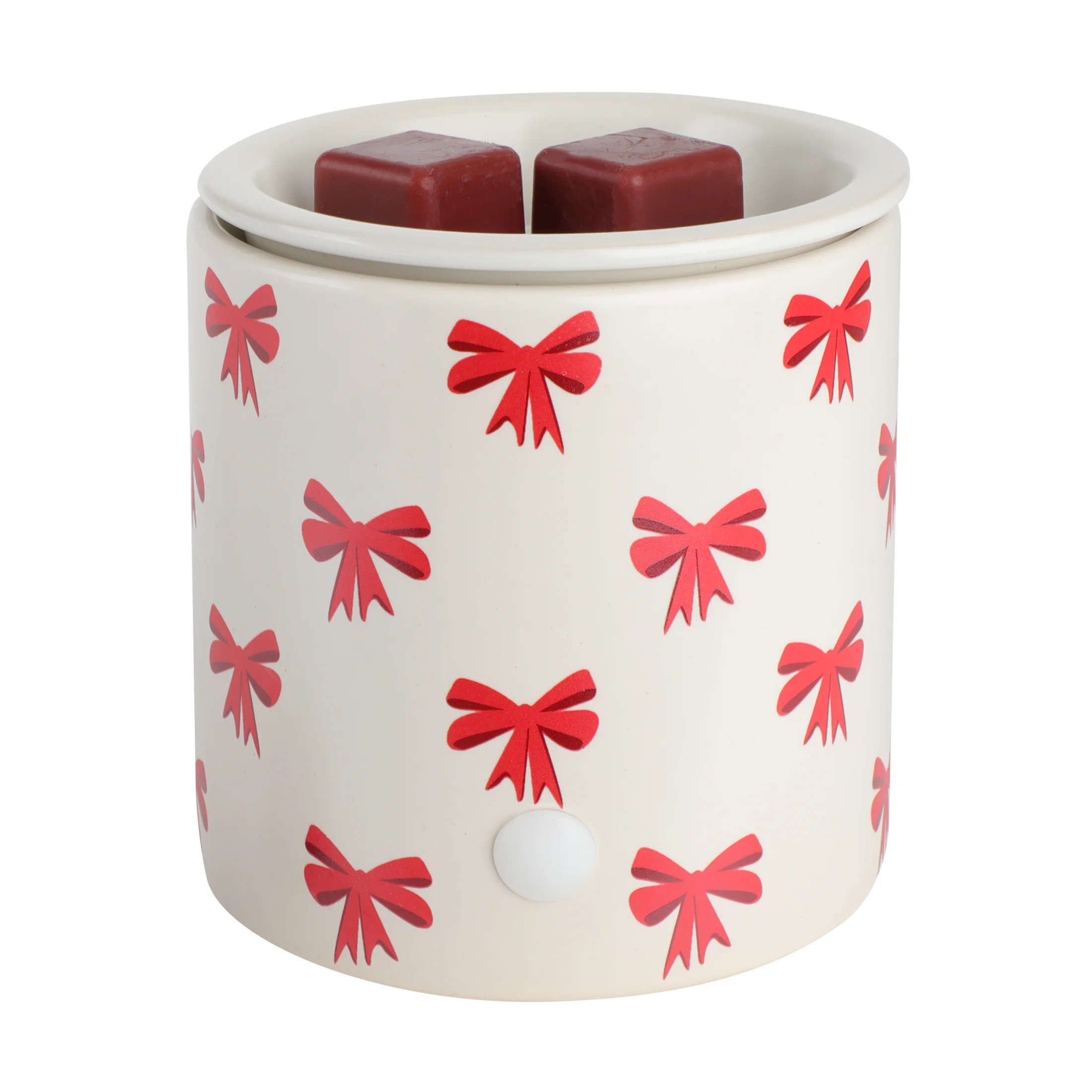 Mainstays Full Size Red Ribbons Ceramic Fragrance Wax Melt Warmer | Walmart (US)