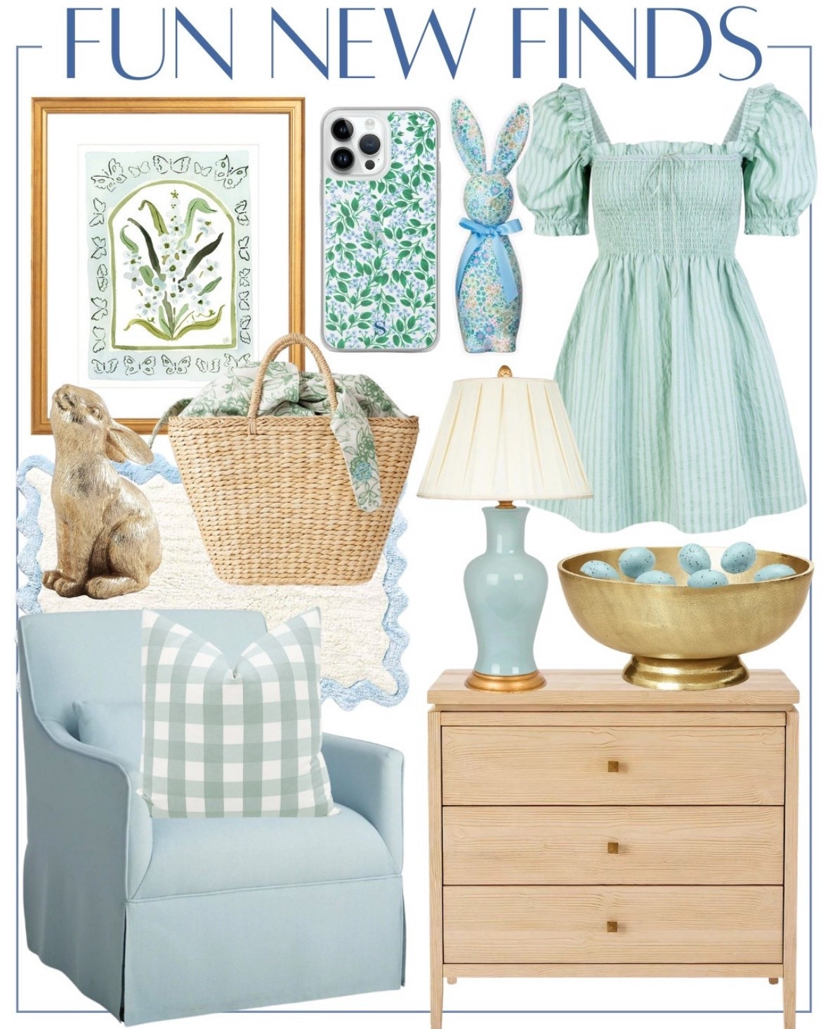 Fun New Finds!🩵Spring Grandmillennial finds Easter decor Blue and white decor furniture 

#LTKHome #LTKSeasonal #LTKStyleTip