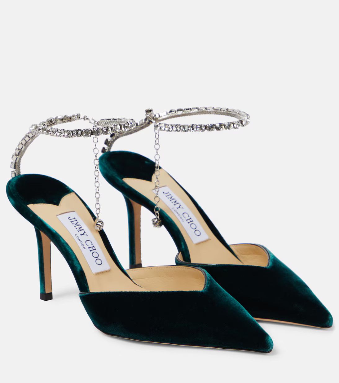 Saeda 85 embellished velvet pumps | Mytheresa (UK)