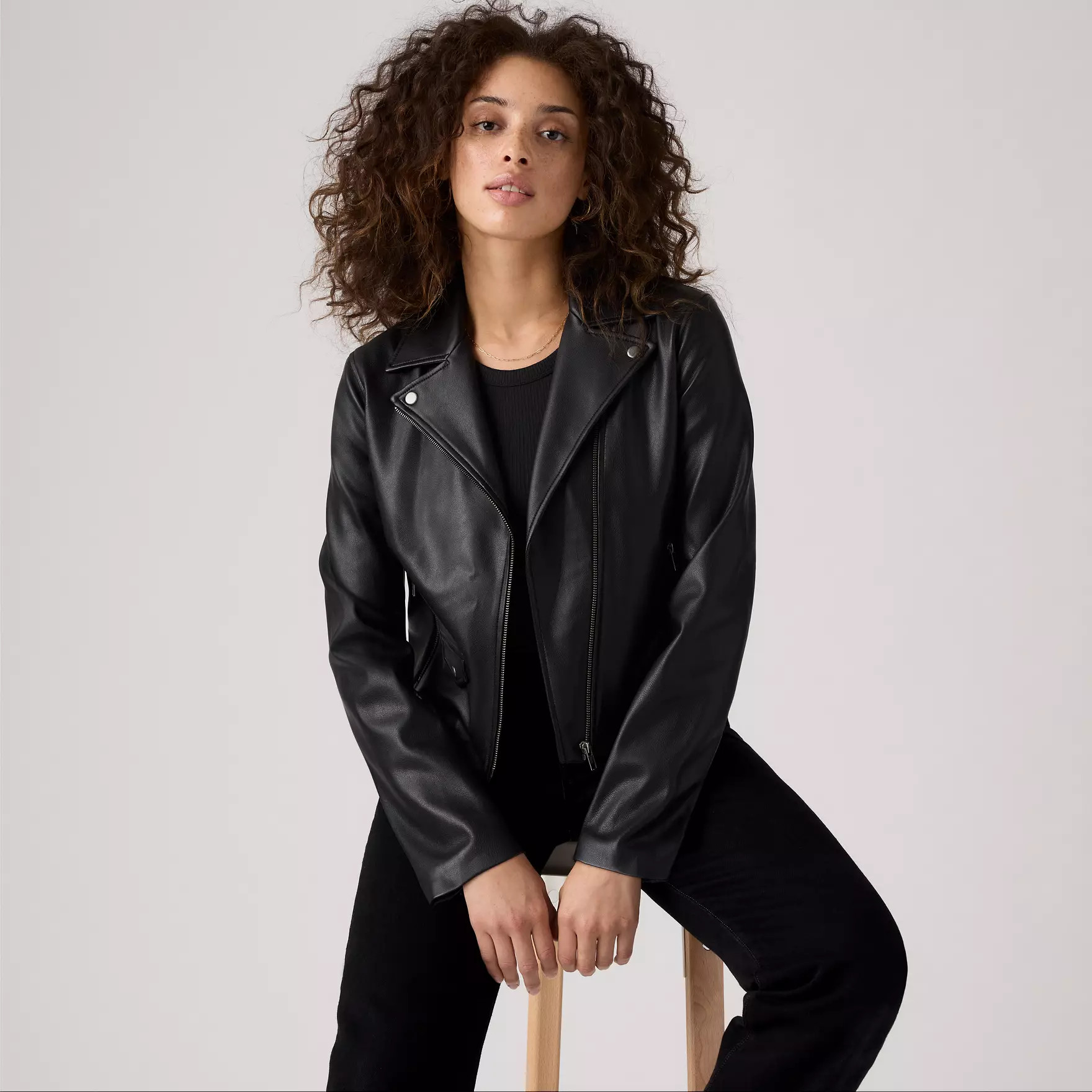 Lelou Shrunken Moto Jacket | Levi's US