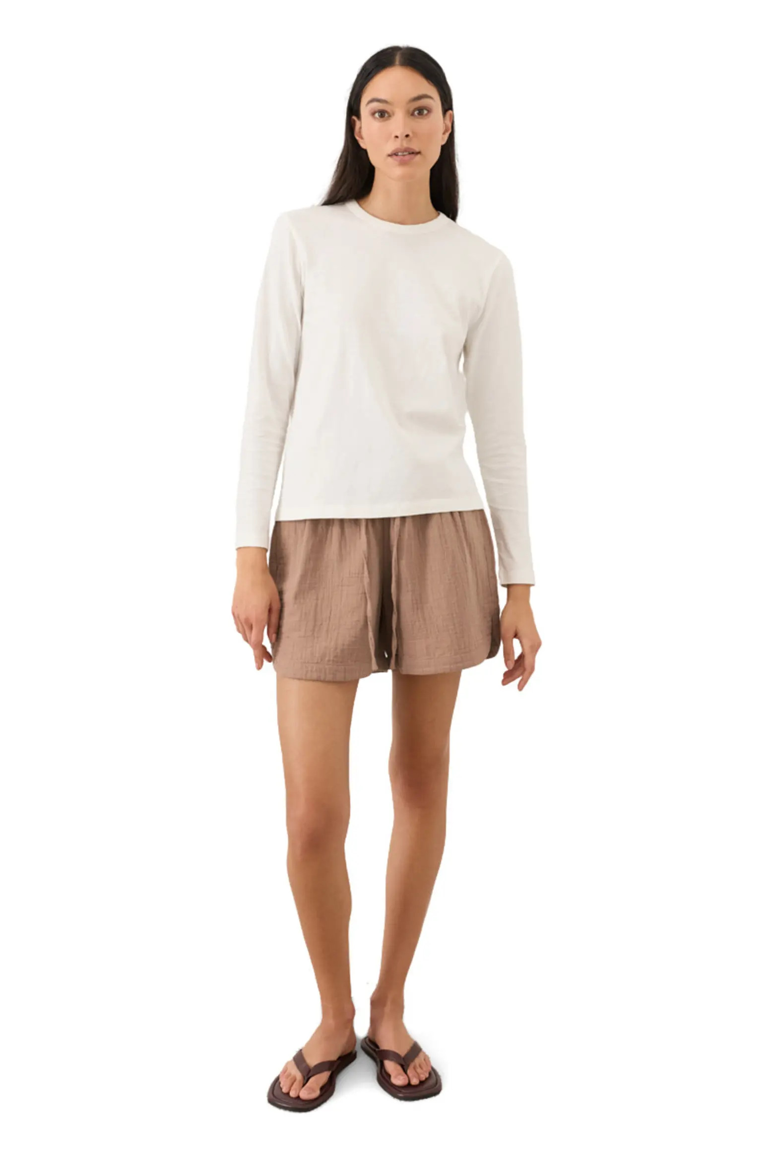 Pact Organic Cotton Soft-Slub Essential Crewneck Long Sleeve Tee (Women) | Nordstrom | Nordstrom
