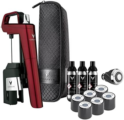 Coravin Timeless Six Plus Wine by the Glass System - Burgundy - Includes 3 Argon Gas Capsules, 1 Win | Amazon (US)
