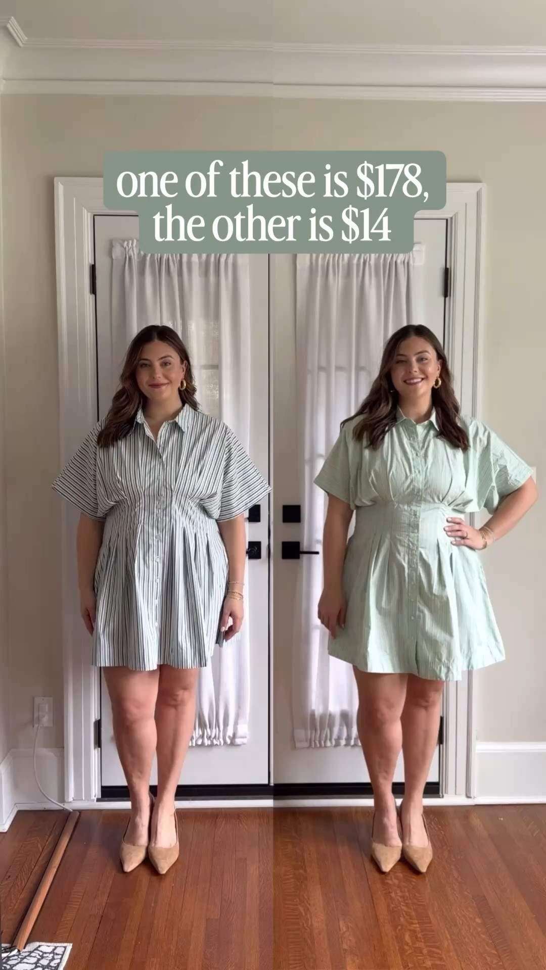 Wearing size 2X in left (Tobie dress @Anthropologie), size XXL in right (Free Assembly).

#LTKootd #LTKSeasonal #LTKMidsize