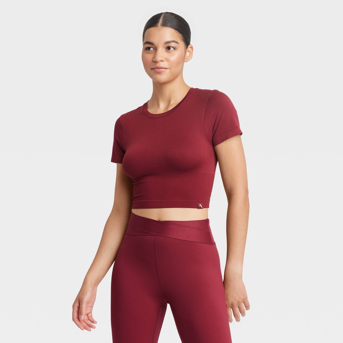 Women's Cropped Cut Out Baby T-Shirt - JoyLab™ | Target