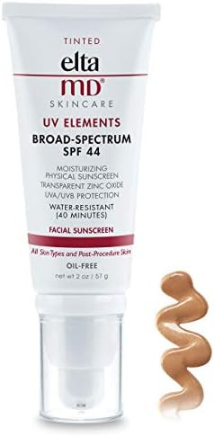EltaMD UV Elements Tinted Face Moisturizer with Broad-Spectrum SPF 44, Mineral Face Sunscreen, Wa... | Amazon (US)