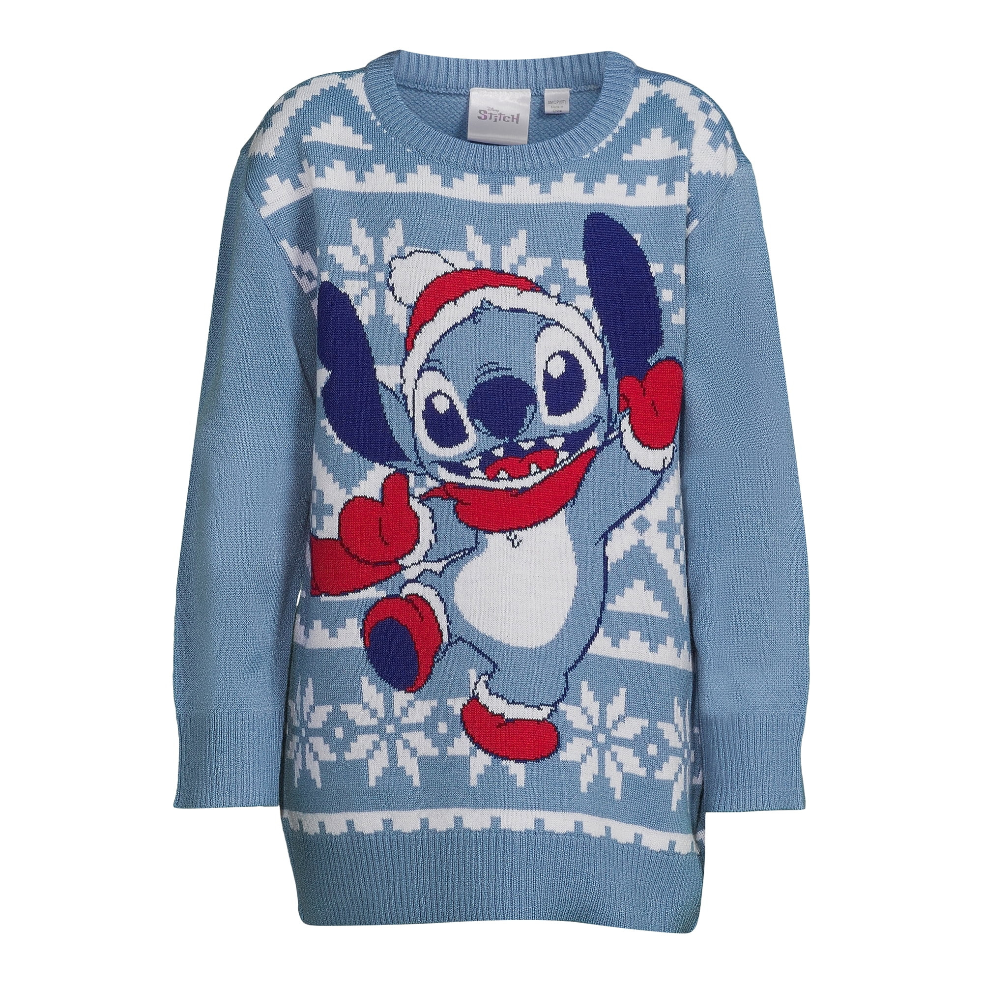 Disney Stitch Boys Graphic Holiday Crew Neck Sweater, Size XS-2XL - Walmart.com | Walmart (US)