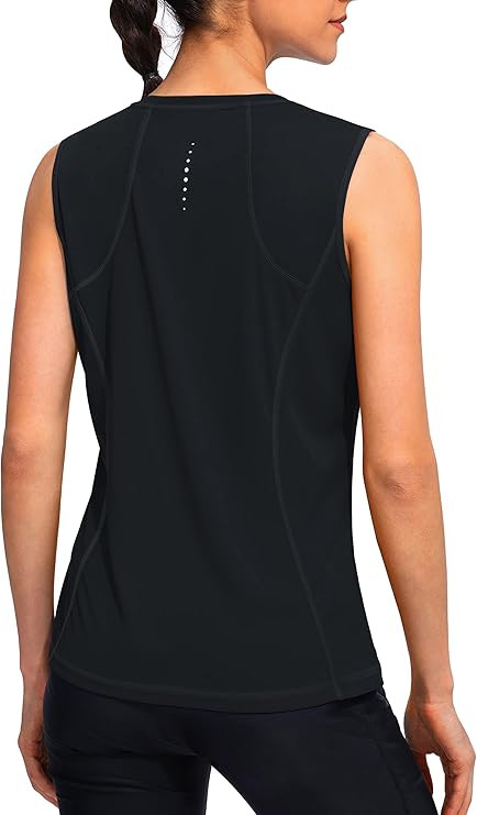 YYV Women's Workout Tank Tops Lightweight Sleeveless Shirts for Women Loose Fit Tops for Athletic... | Amazon (US)
