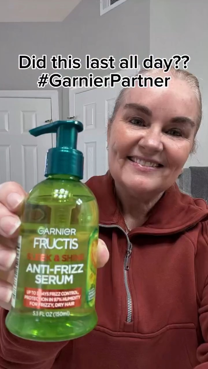 #garnierpartner 
I wanted to see if Garnier Fructis Sleek & Shine Anti-Frizz Serum could really hold up throughout the day on my dry, frizzy, and wavy hair.

My ends are dry, and flyaways show up by midday—but this lightweight, non-greasy serum smoothed my hair right away. Hours later… it’s still sleek, smooth, and polished!  It passed the test! 

If your hair tends to get unruly, this is an easy way to keep it looking smooth and controlled—no extra effort needed.

@garnierusa 

#lorealistar #garniercleansingchallenge #frizzfreefinish #midlifelifestyle

#LTKgrwm #LTKselfcare #LTKdayinmylife