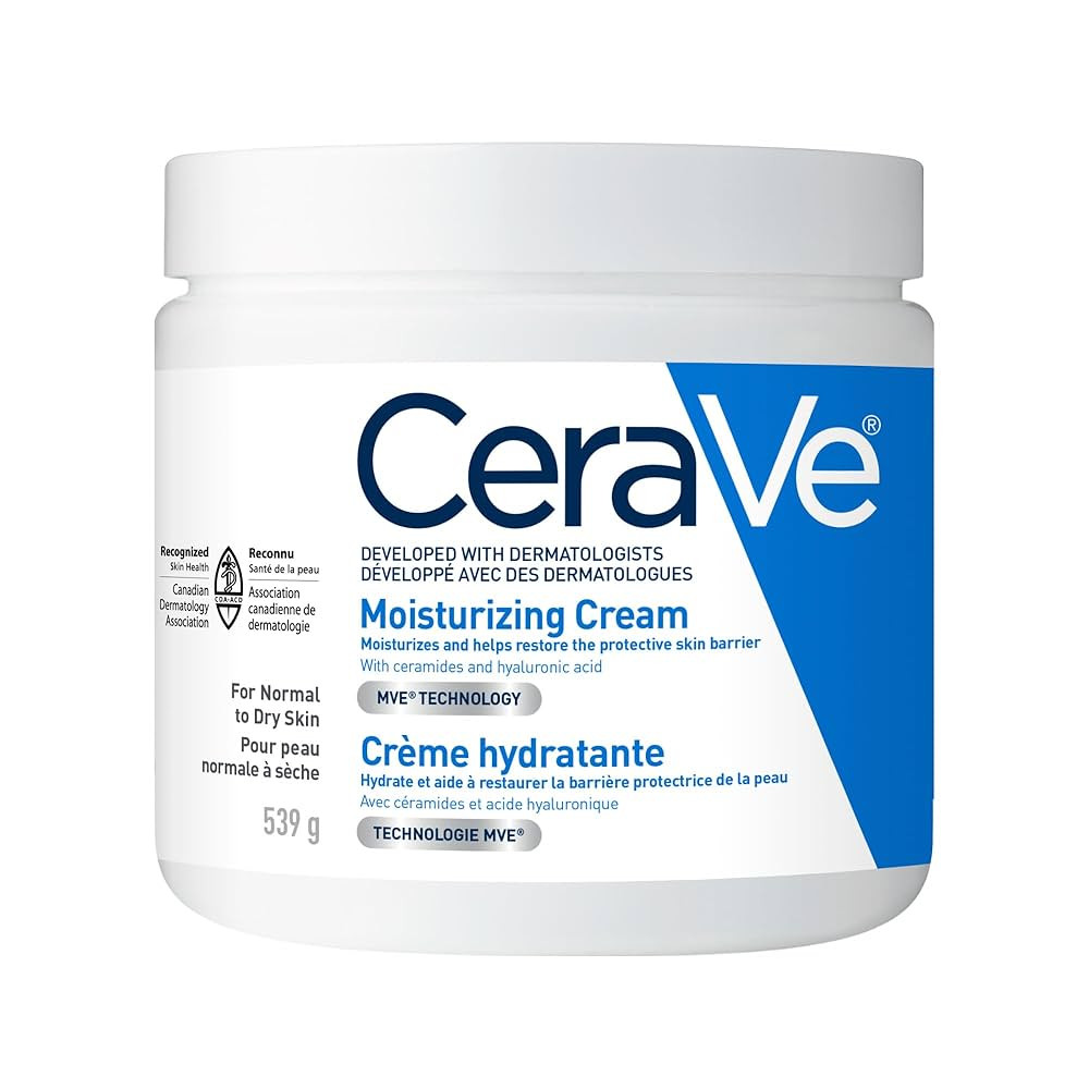 CeraVe Moisturizing Cream, Daily Face, Hands, & Body Cream Moisturizer for Dry Skin With Hyaluron... | Amazon (CA)