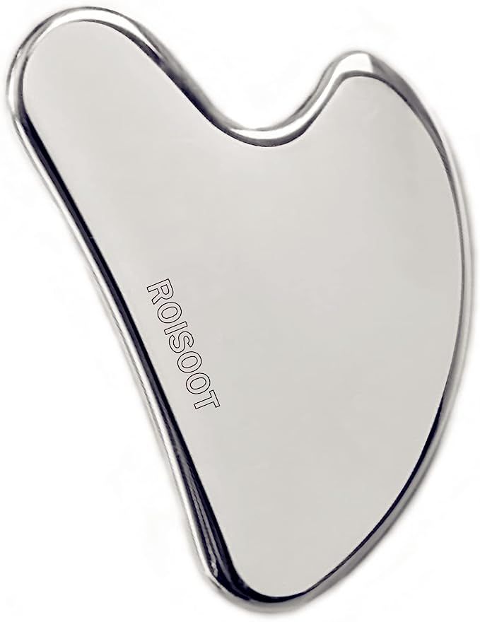 ROISOOT Upgrade Gua Sha Stainless Steel Tool for Face , Massage Scraper for Facial Skin Care with... | Amazon (US)