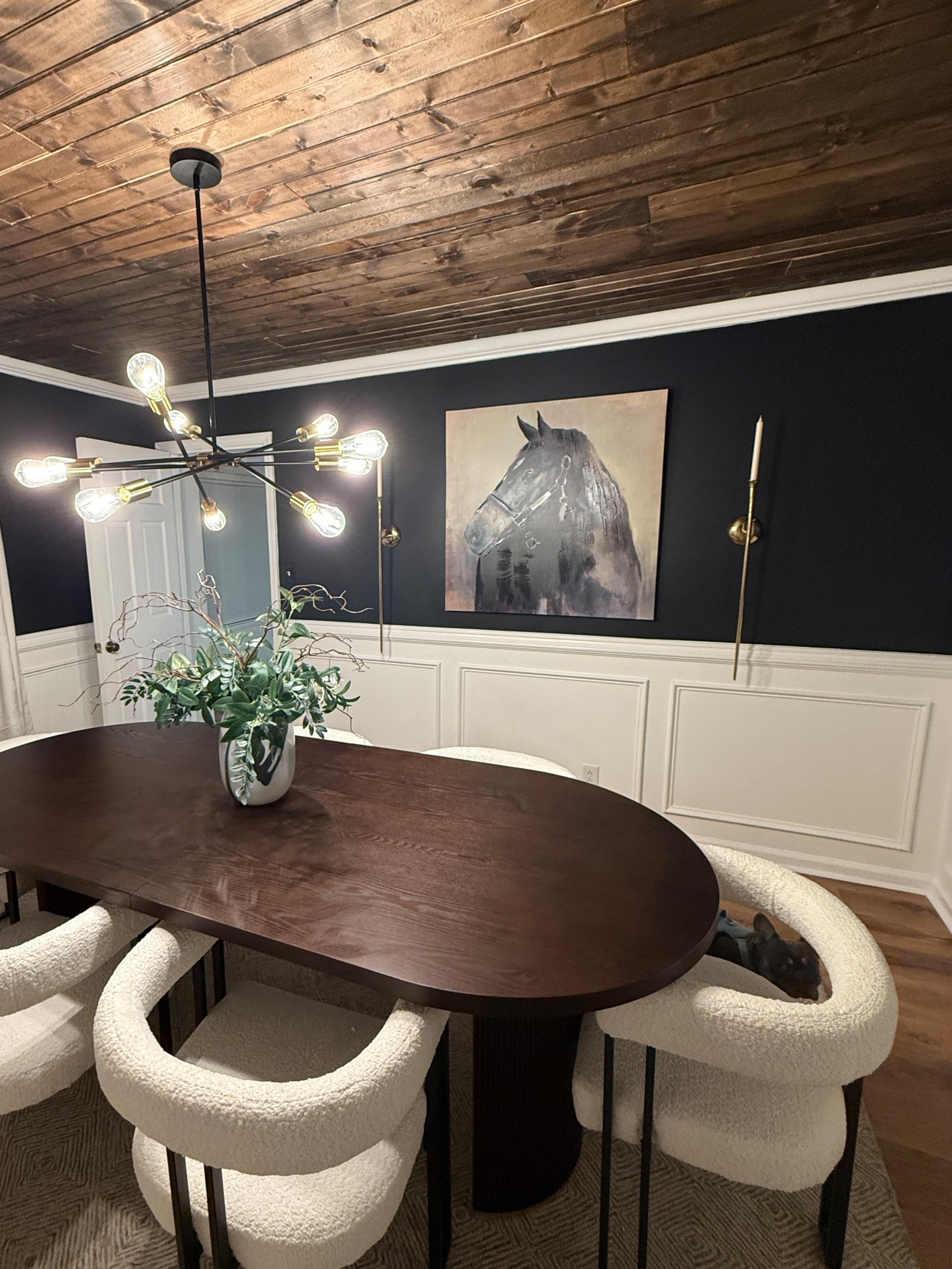 dining room details. Still needs some work! 

Linking exact dining tables. Sconces are Z gallerie. Couldn’t find link!

#LTKHome