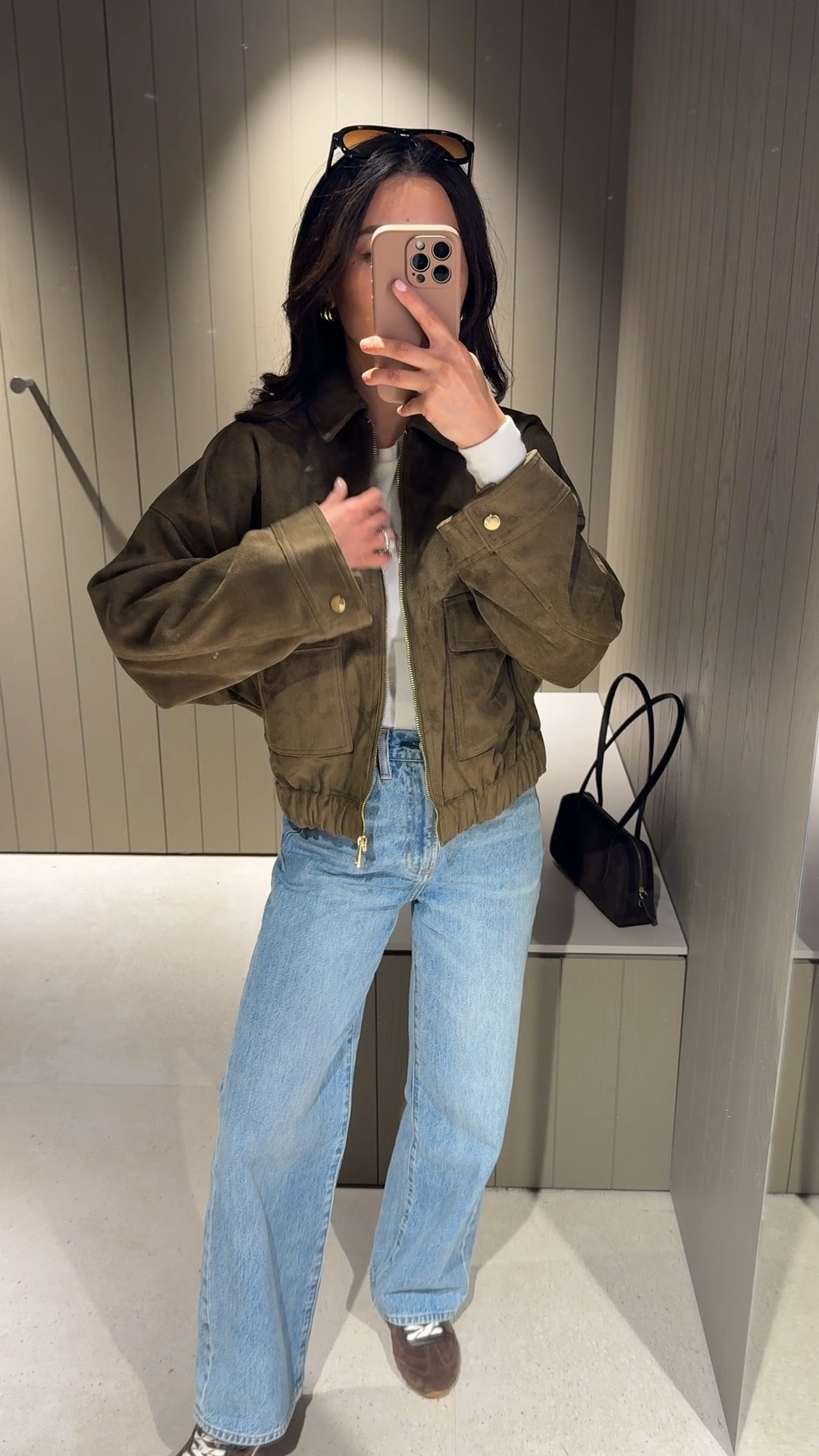 I also linked their kids jackets below (I can fit their 12-13 in the tan one, like an XXs petite )

• Zara jacket XS women’s , oversized fit with relaxed looser cut sleeves 

• Aritzia Farrah jeans sz 24 short, slightly loose at my waist, great length 

• Aritzia HomeStretch ribbed long sleeve tee I size up to XS

• Dolce Vita suede sneakers runs small, size up! I took a 6 for a comfortable fit

• Madewell sunglasses & bag

Transitional spring outfit, petite friendly jeans, easy mom outfit

#LTKootd #LTKPetite #LTKmomlife