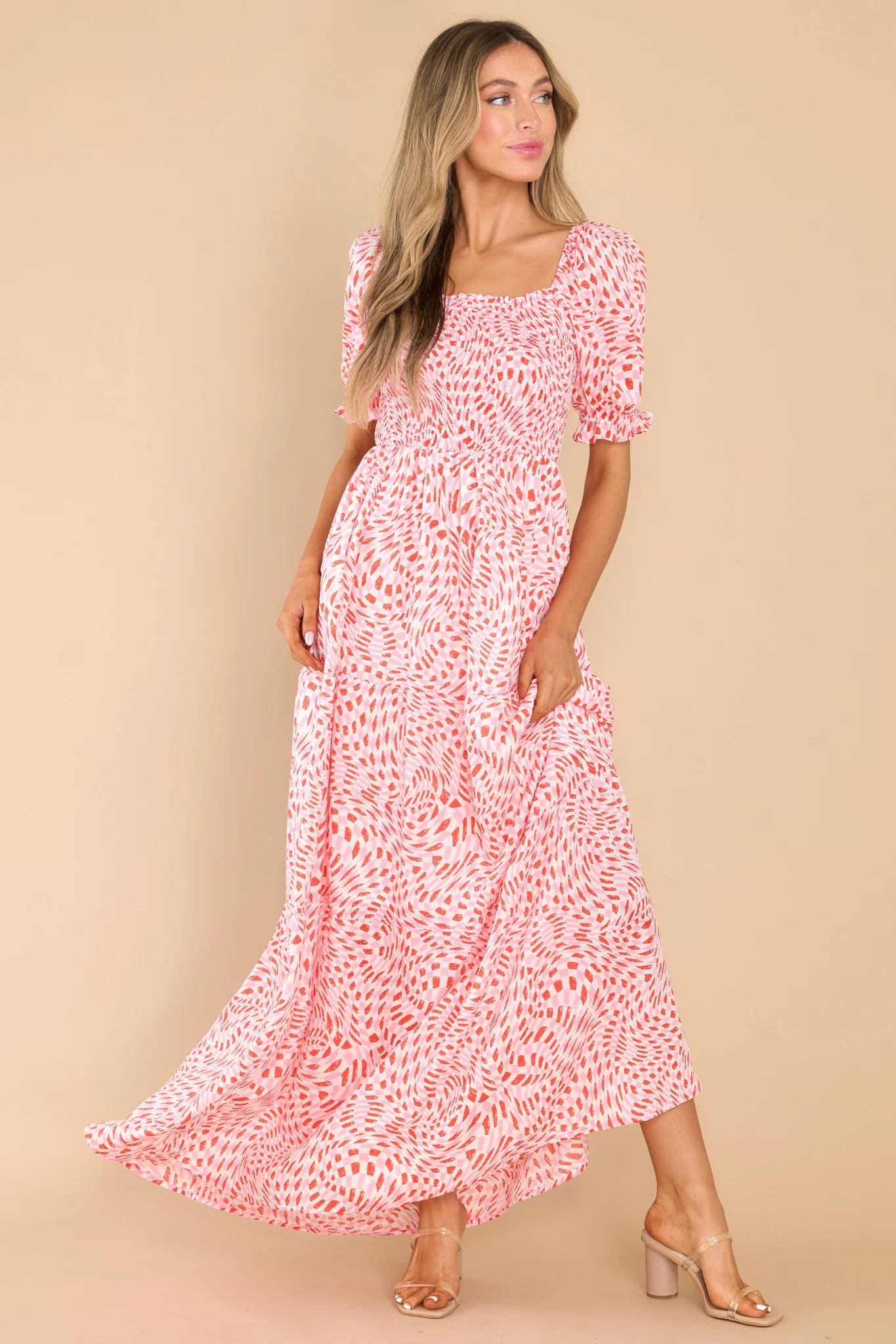 Young And Sweet Crete Pink Maxi Dress | Red Dress 