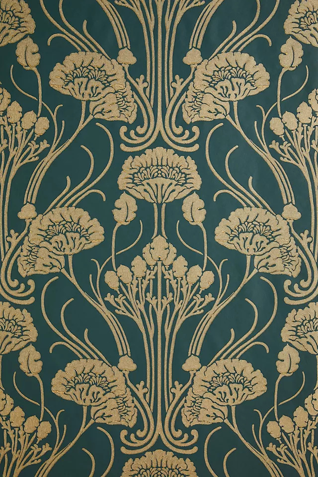Nouveau Damask Wallpaper | Anthropologie (US)