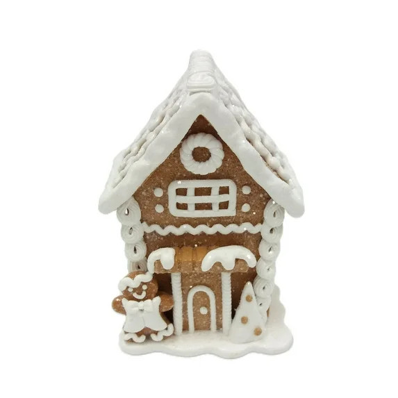Gingerbread House Christmas Tabletop Decoration, Multicolor, 5", by Holiday Time | Walmart (US)
