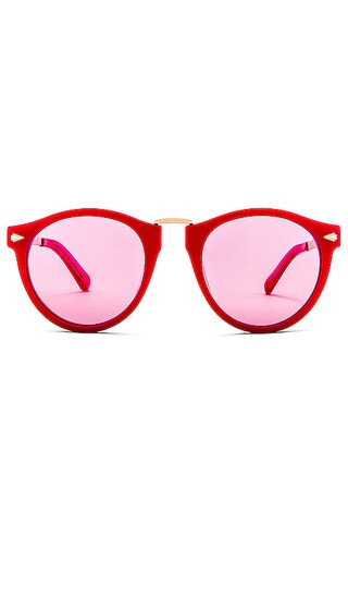 Helter Skelter 22 Sunglasses in Fuchsia Gold | Revolve Clothing (Global)