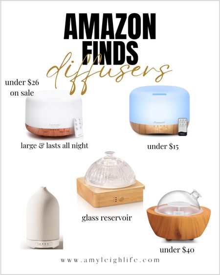 Amazon finds: diffusers. 

diffuser, home diffuser, oil diffuser, essential oils, essential oil diffuser, diffuser for essential oils, glass diffuser, kitchen diffuser, gift idea, Amazon finds, Amazon kitchen, Amazon gift ideas, Father’s Day gifts, gift for him, gifts for him, Father’s Day 2024, gifts for her, housewarming gifts, dorm room essentials, college essentials, 

#amyleighlife
#amazon

Prices can change  

#LTKGiftGuide #LTKBeauty #LTKHome