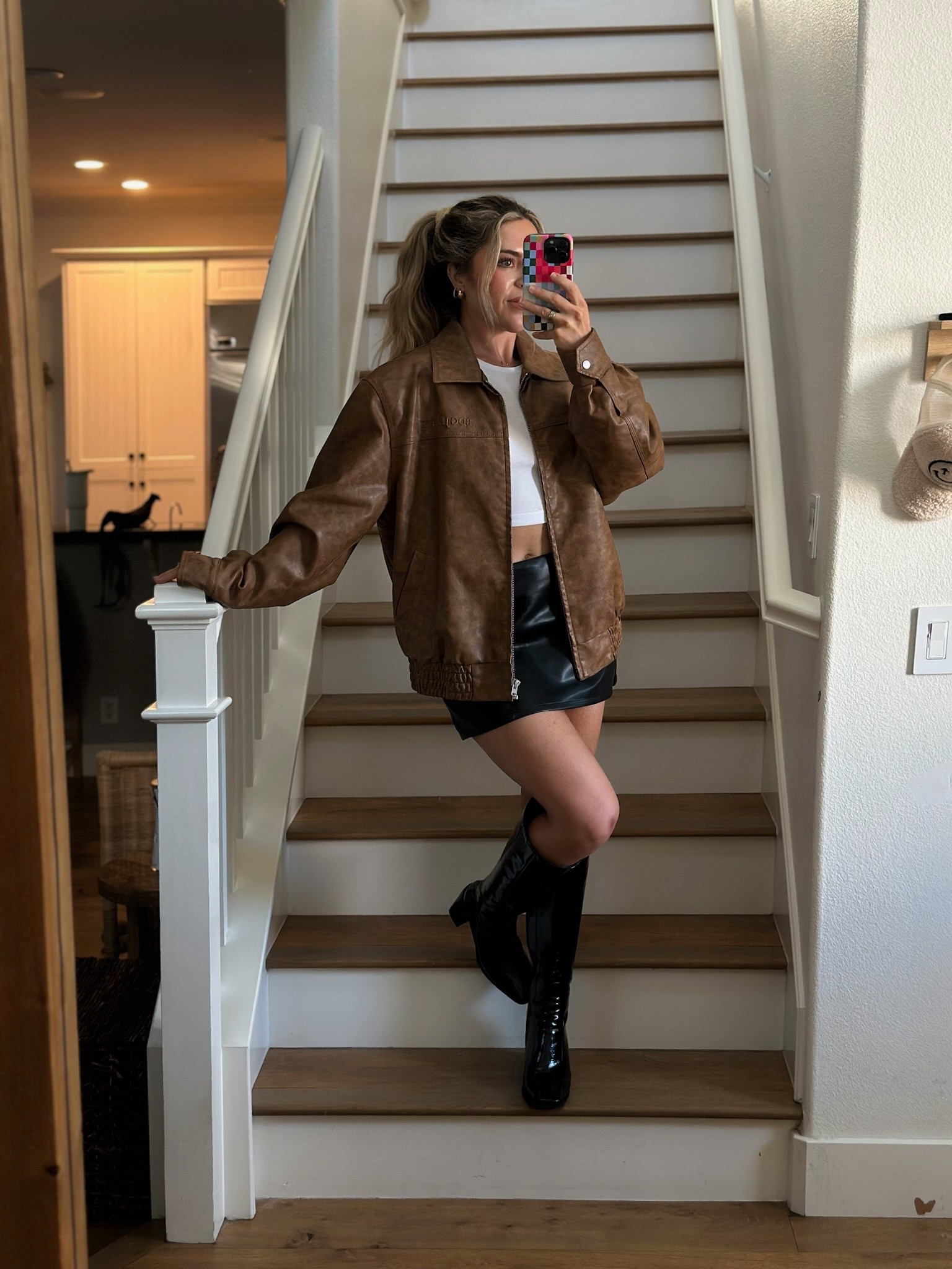 Fall OOTD! This leather jacket is old from Urban Outfitters but I linked similar options 🍂

#LTKStyleTip #LTKSeasonal #LTKShoeCrush
