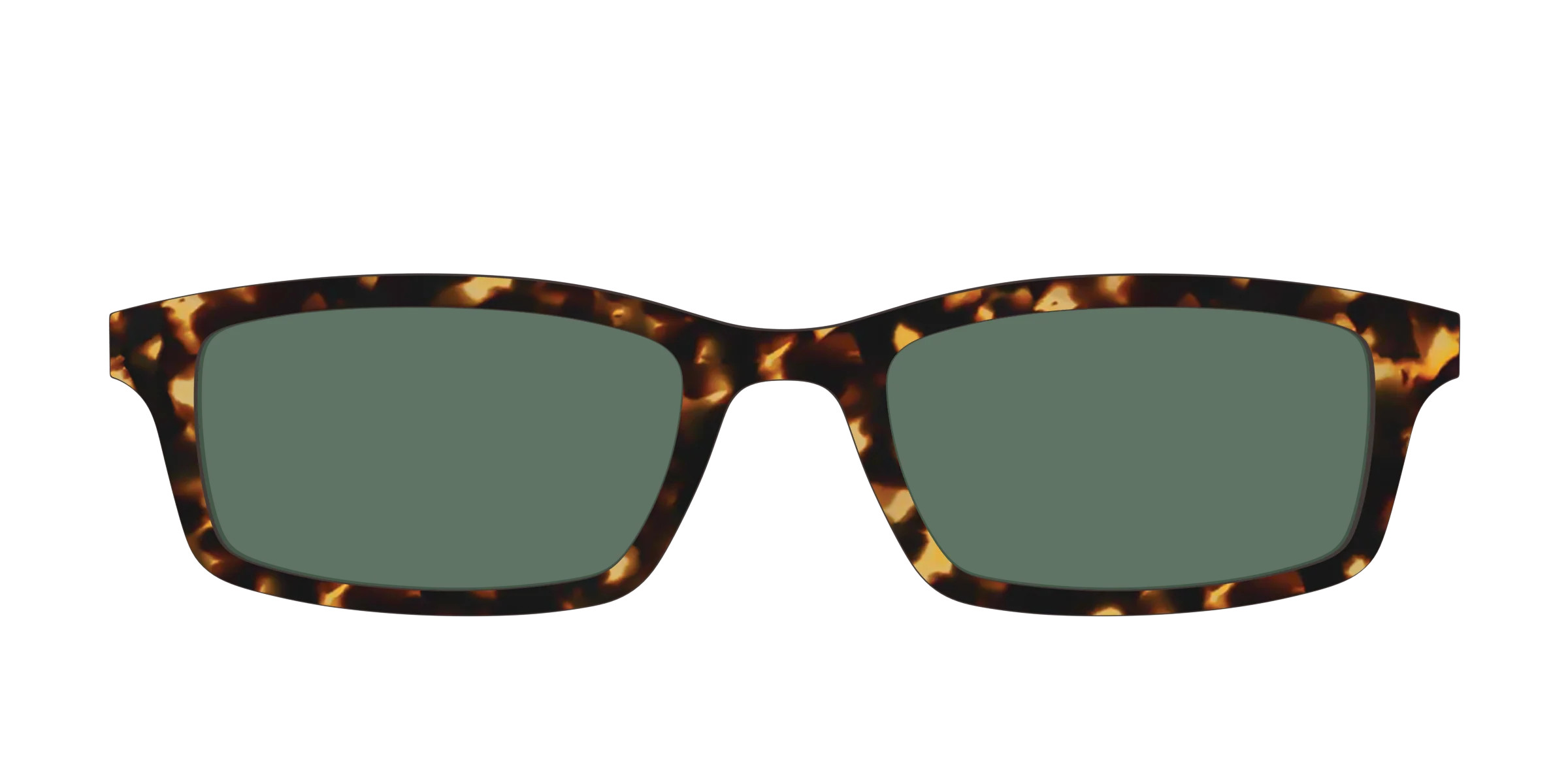 The Non-Polarized Green Tortoise Sun Top | Pair Eyewear