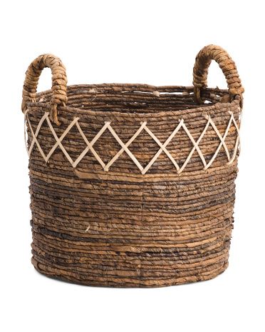 Medium Cross Top Woven Basket | Home | T.J.Maxx | TJ Maxx