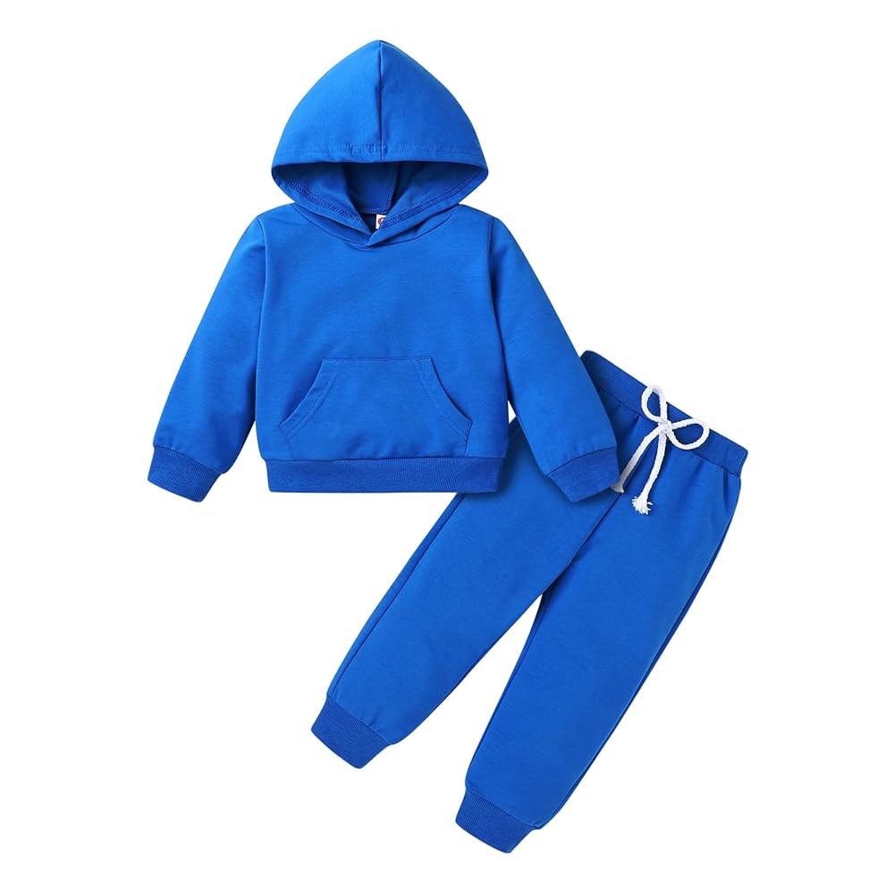 Happy Town Baby Fall Outfits for Girl Boy Long Sleeve Hoodie Top and Long Sweatpants Set Toddler ... | Amazon (US)