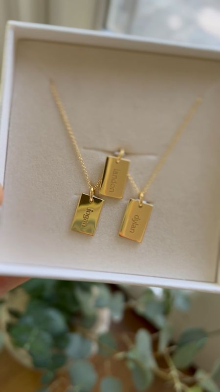Dainty, personalized necklace // I have 3 tags, but they have several different options 

#LTKGiftGuide
