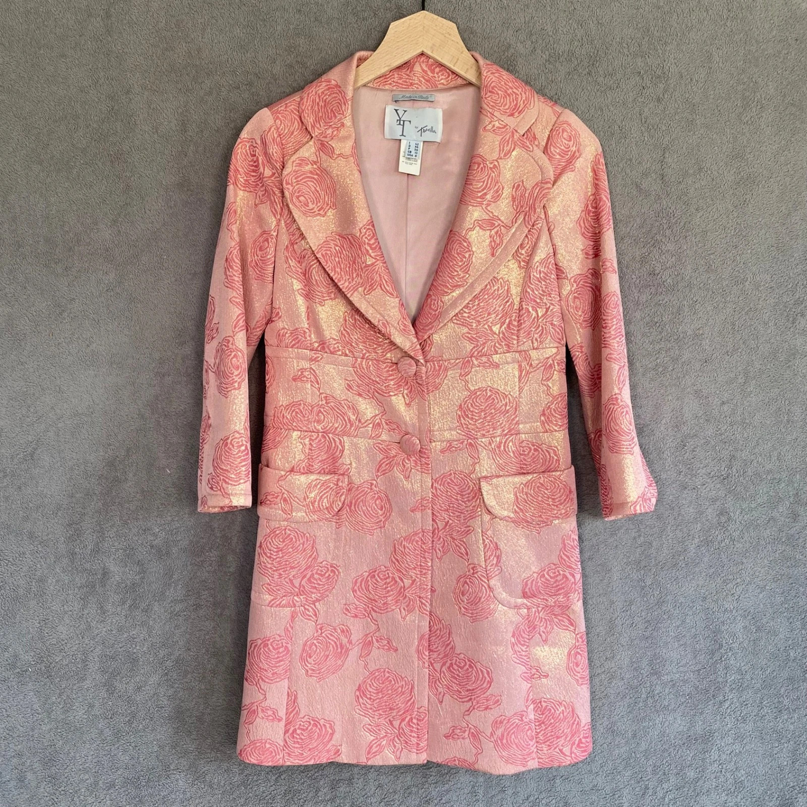 Vintage Travilla Womens Silk Blend Cottagecore Jacket Size 8 M Preppy Brocade | eBay | eBay US