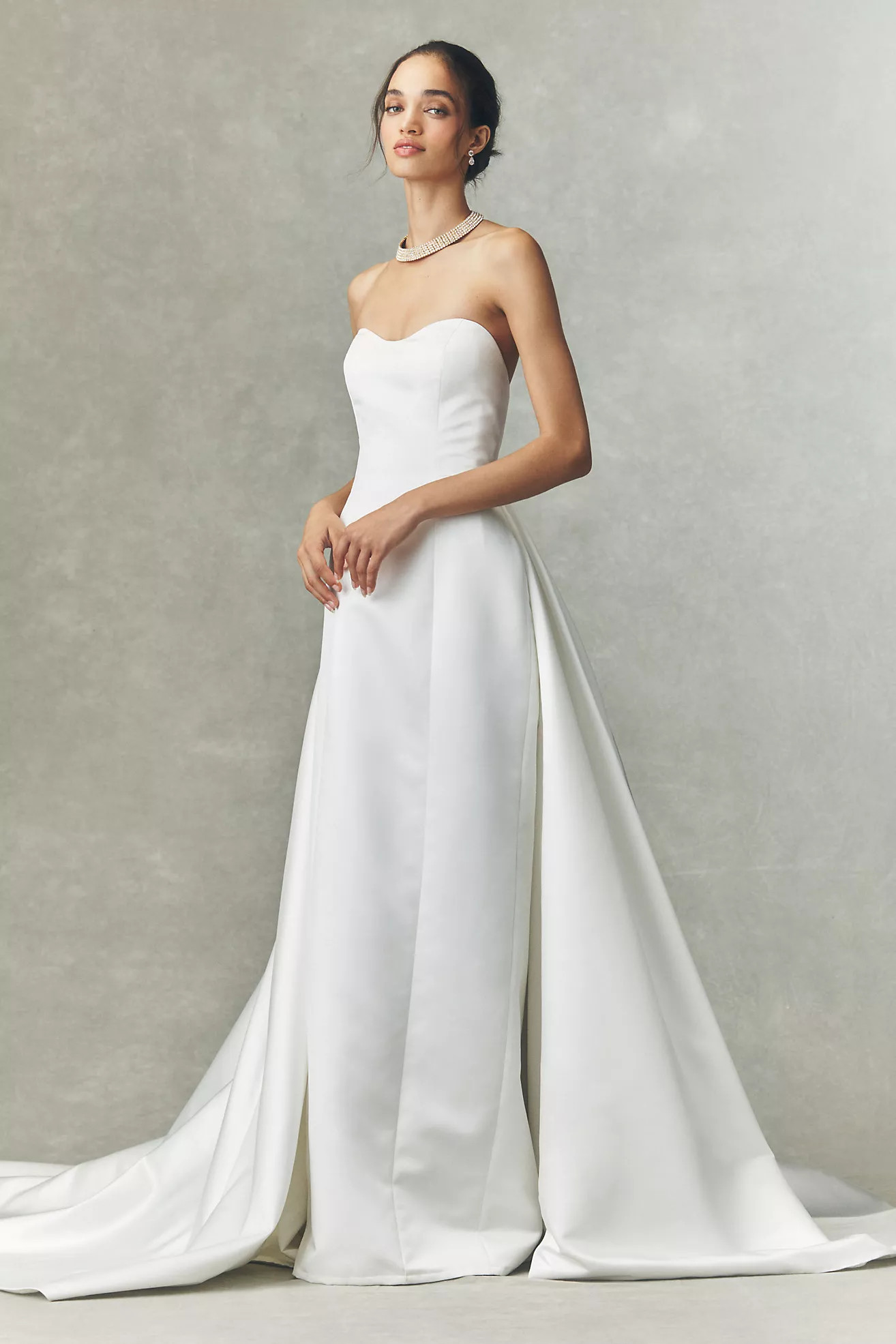 Jenny by Jenny Yoo Elsie Strapless Sweetheart Satin Wedding Gown | Anthropologie (US)