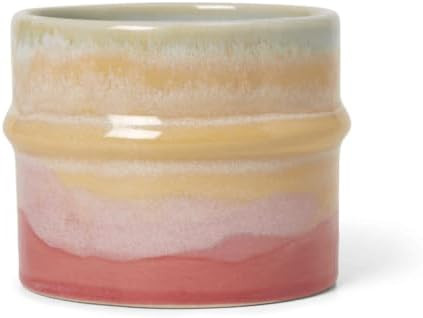 HAK KÄHLER Kahler Poppery Mug, Pink, Mint and Yellow, 2.8" H, 9.1 oz, Designed by KimPop, Gift B... | Amazon (US)