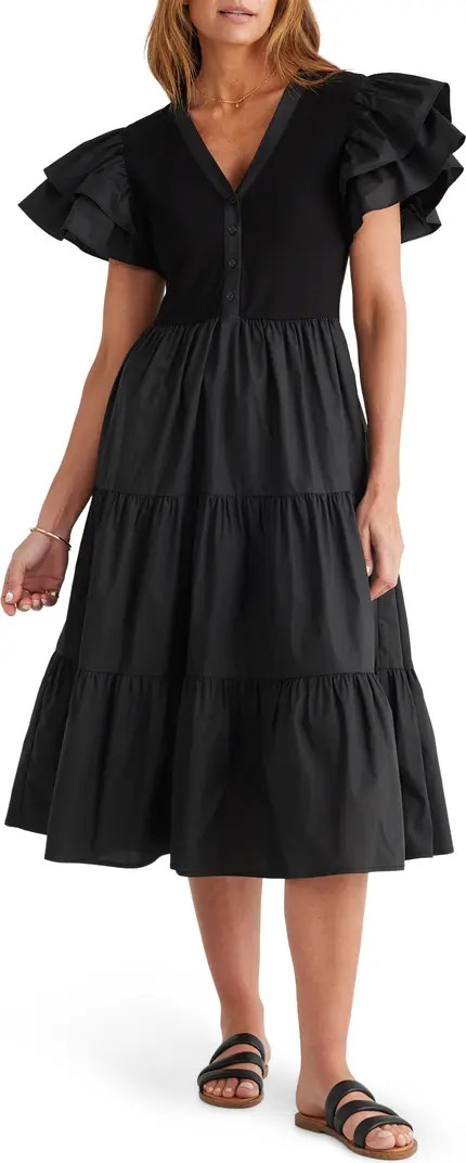 Brave+True Bella Ruffle Midi Dress | Nordstrom | Nordstrom